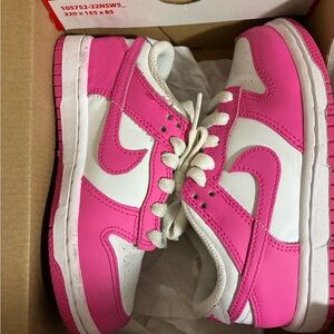 Kids Pink and White Sneakers